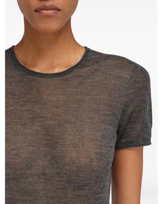 Ferragamo Black Crew-Neck Short-Sleeve T-Shirt