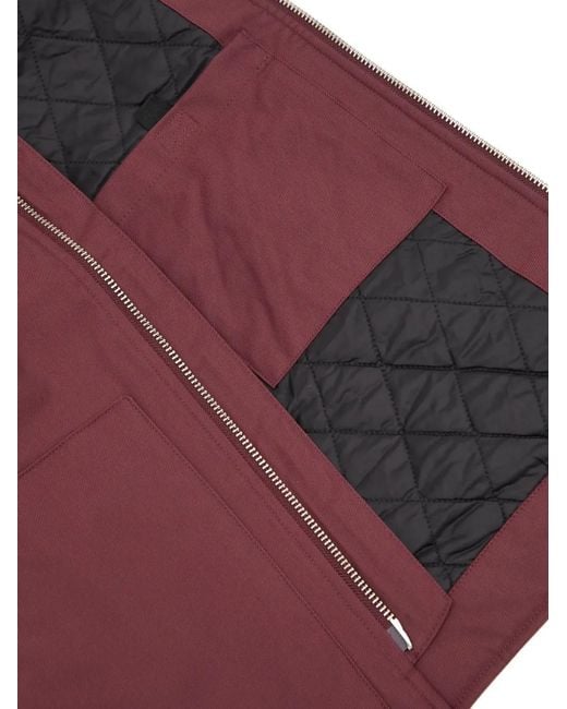 Carhartt Red Leroy Zip-Up Quilted Jacket for men