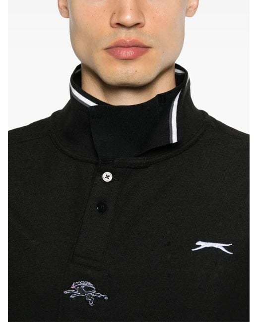 prototypes ブラック Wrapped L.S. ポロシャツ prototypes ブラック Wrapped L.S. ポロシャツ