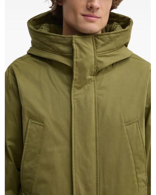 Benetton Green Hooded Jacket for men