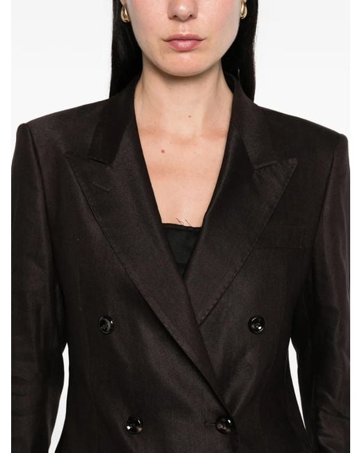 Tagliatore Black Double-Breasted Blazer
