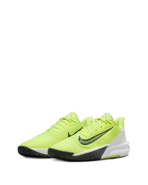 Nike Green Precision Vii "Volt" Sneakers for men