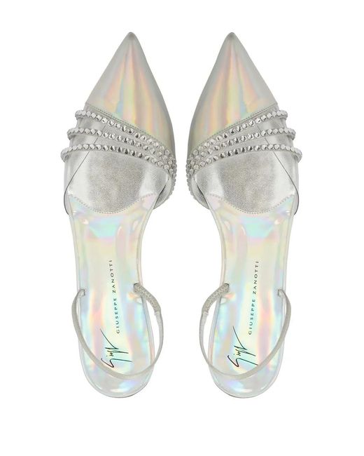 Giuseppe Zanotti White Mules & Clogs