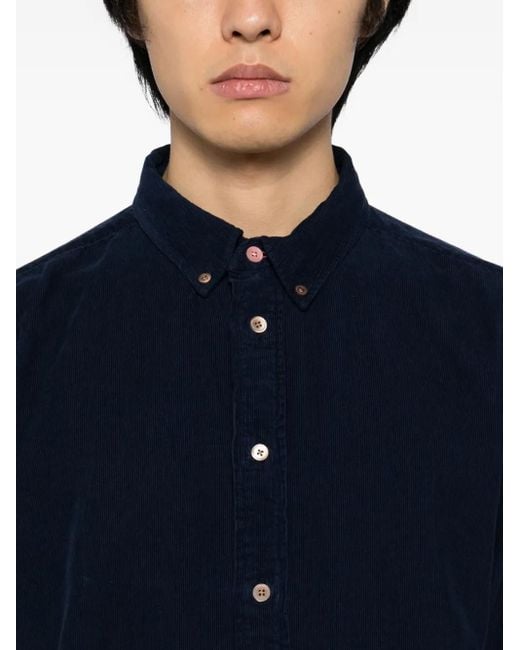 Paul Smith Blue Corduroy Shirt for men
