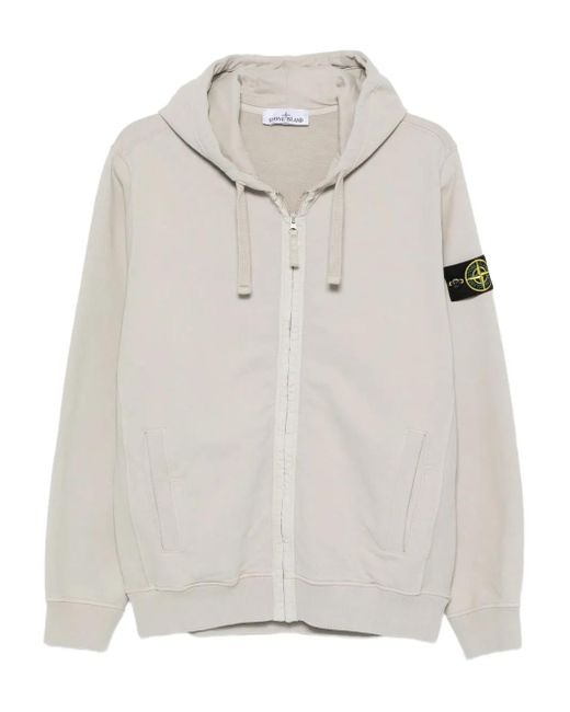 メンズ Stone Island ジップアップ パーカー Gray