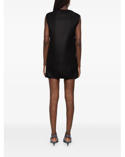 The Artistylist White Graphic-Print Sleeveless Dress