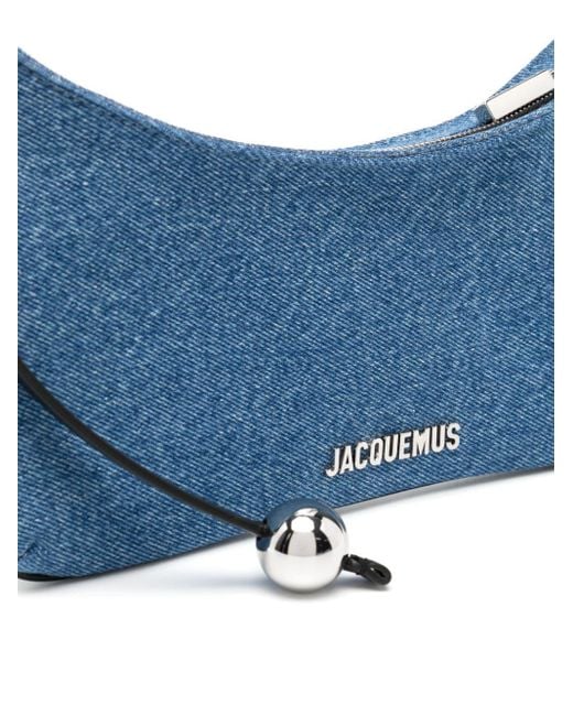 Jacquemus Blue Le Bisou Perle Schultertasche