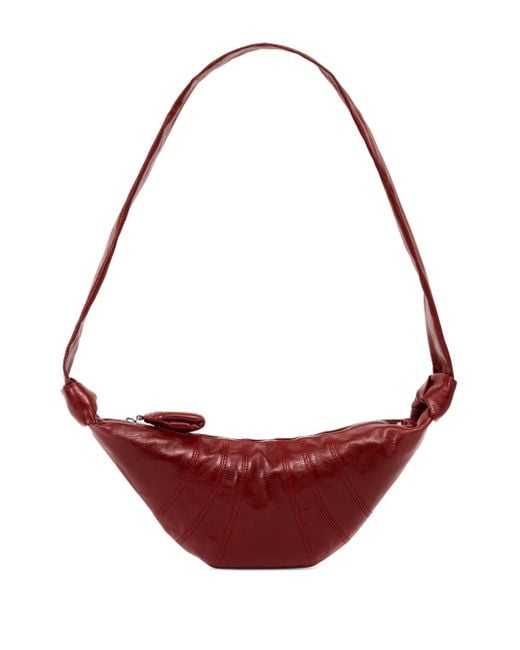 Lemaire Red Small Croissant Cotton Bag