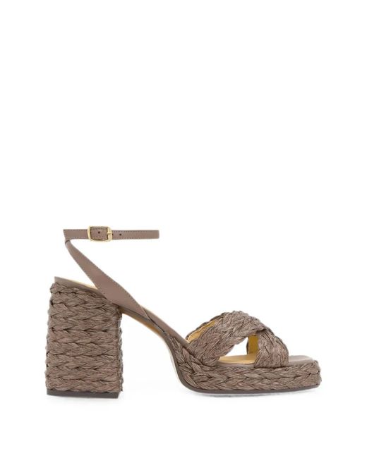 Castaner Natural Valeriette Heeled Sandals