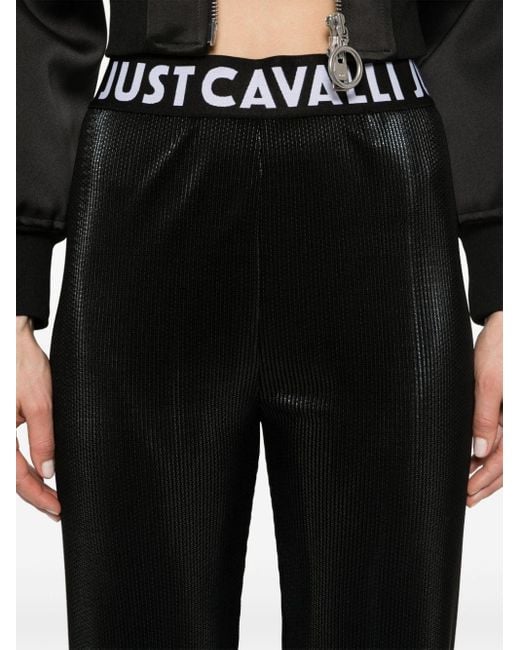 Pantalones con logo en la cinturilla Just Cavalli de color Black