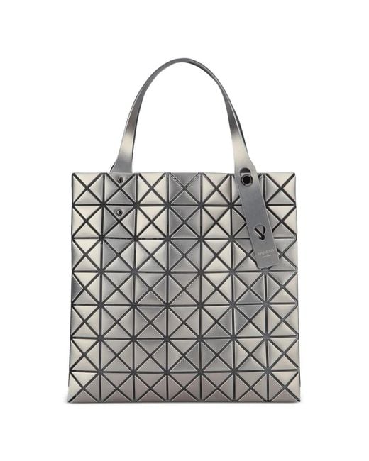 Issey Miyake Gray Platinum Mini Tote Bag