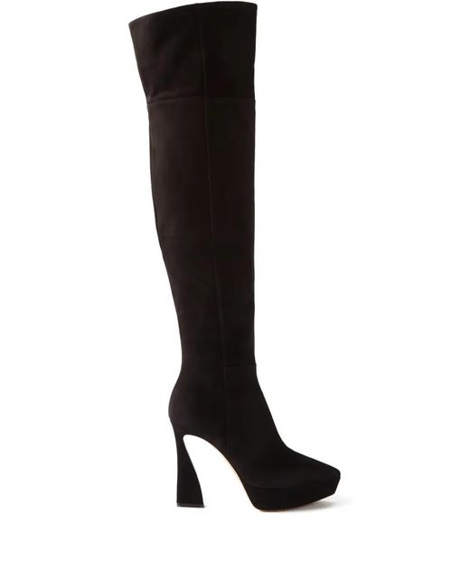 Gianvito Rossi Black Vertigo Suede Boots