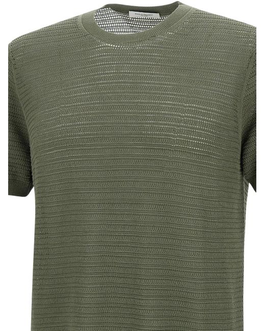 Paolo Pecora Green Cotton T-Shirt for men
