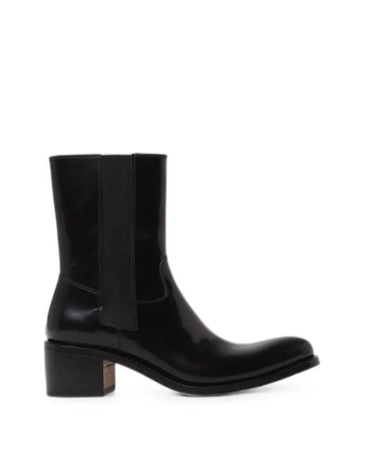 Premiata Black Elasticated-Panel Boots