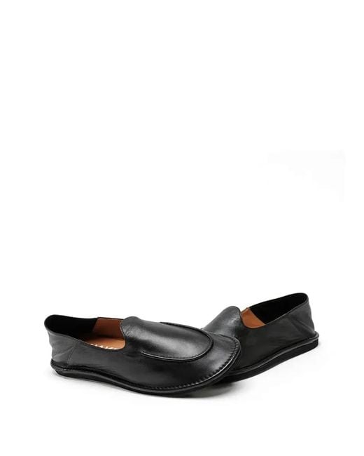 Naked Wolfe Black Reef Leather Loafers for men