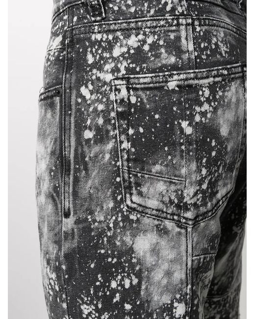 DIESEL Multicolor D-Strukt Paint Treated Slim-Fit Jeans for men