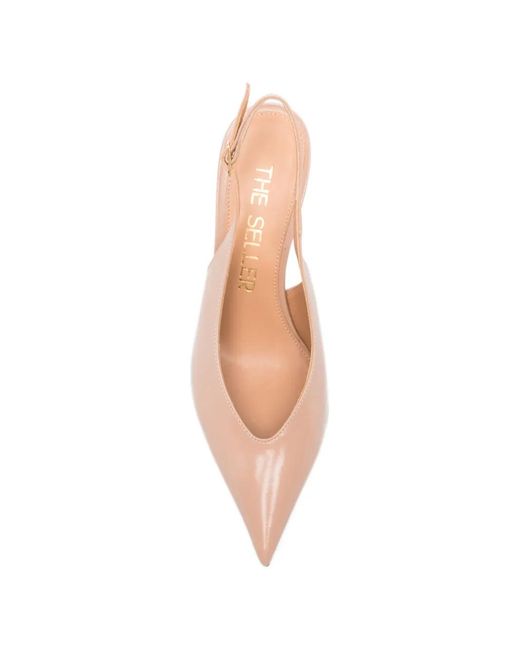 The Seller Pink Pointed Slingback Pumps