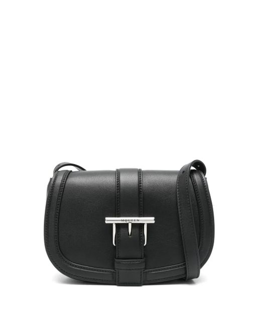 Alexander McQueen Black Mini Satchel-Tasche Mit T-Riemen