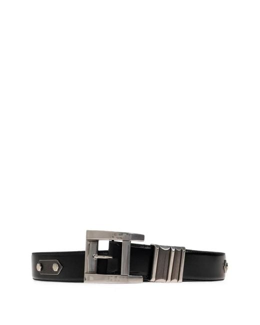 Versace White Leather Belt 4 Cm for men