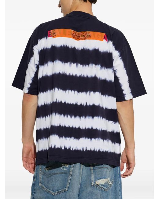 Balenciaga Blue T-Shirt With Logo for men