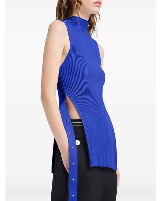 Proenza Schouler Blue Rita Tank Top