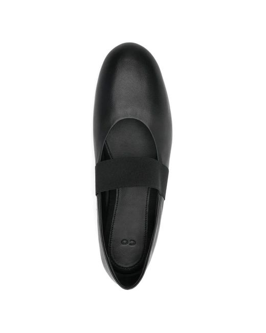 Co. White Elastic-Strap Ballet Flats