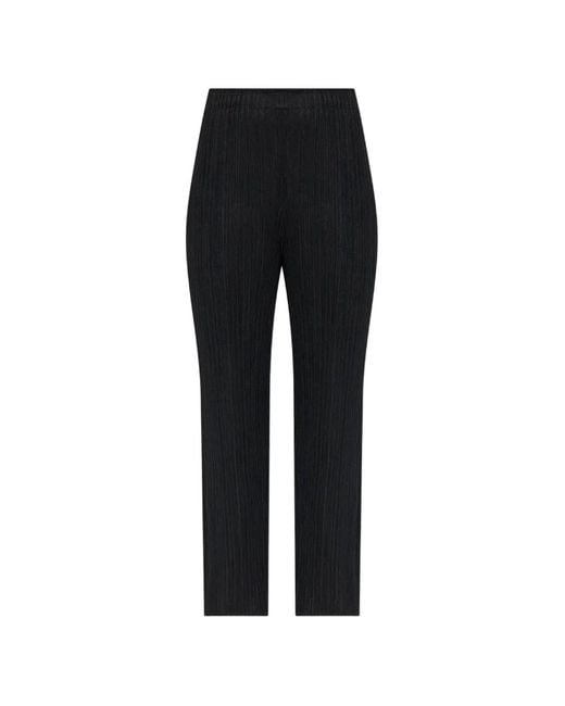 Pleats Please Issey Miyake Black Monthly Colors: July Pleated Trousers