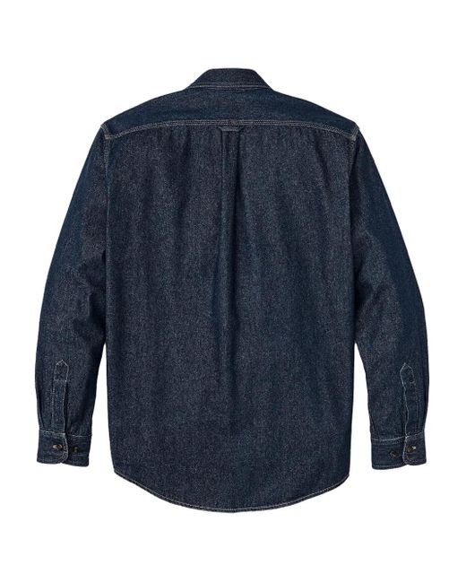 Filson Blue Double-Pocket Denim Shirt for men