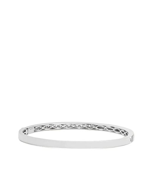 Jewels Aficionado White 18K Diamond Mother-Of-Pearl Bracelet