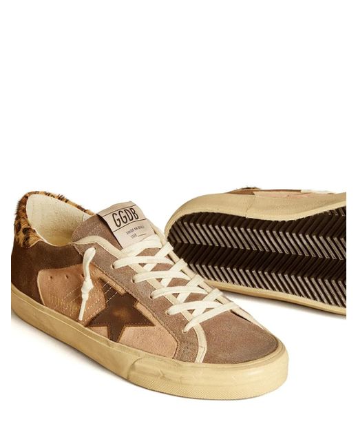 Golden Goose Deluxe Brand Brown Super Star Sneakers