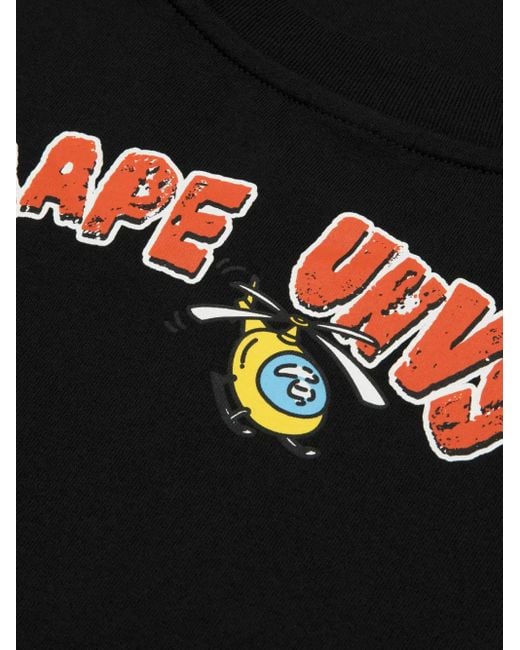 T-Shirt À Imprimé Graphique Aape By A Bathing Ape pour homme en coloris Black