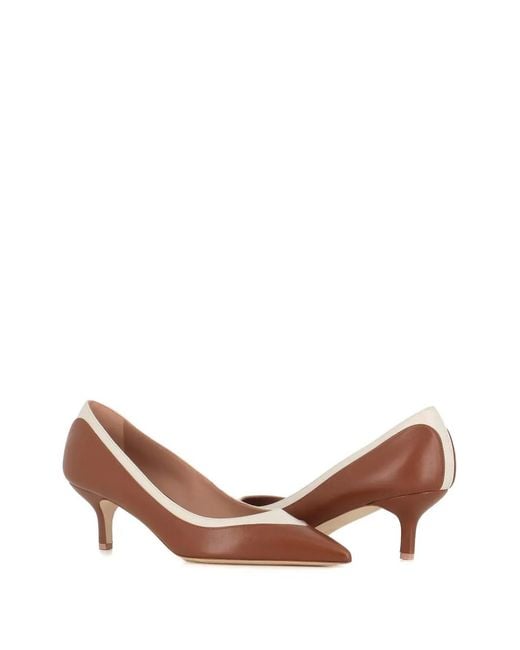 Malone Souliers Brown Pointed Toe Two-Tone Pumps