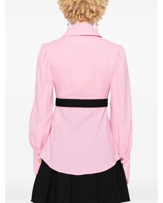 Camicia con cintura di Patou in Pink
