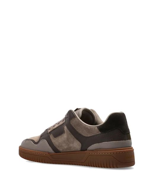 AllSaints Brown Regan Plus Panelled Sneakers for men