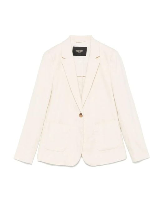 Seventy Natural Slub-Textured Blazer