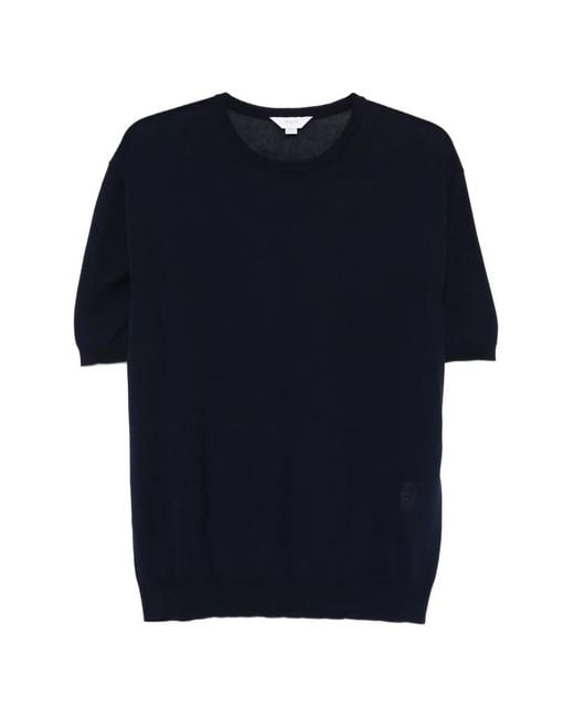 Malo Blue T-Shirt À Col Rond for men