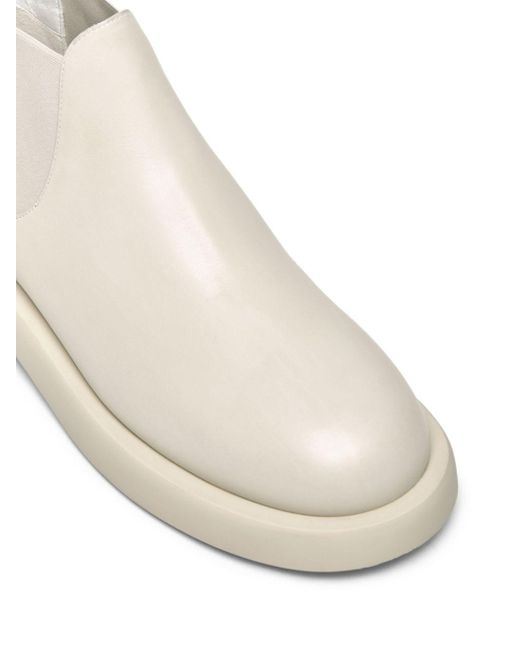 Marsèll White Gommello Leather Chelsea Boots for men