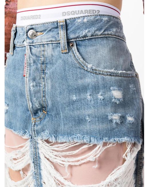 DSquared² Denim Rok in het Blue