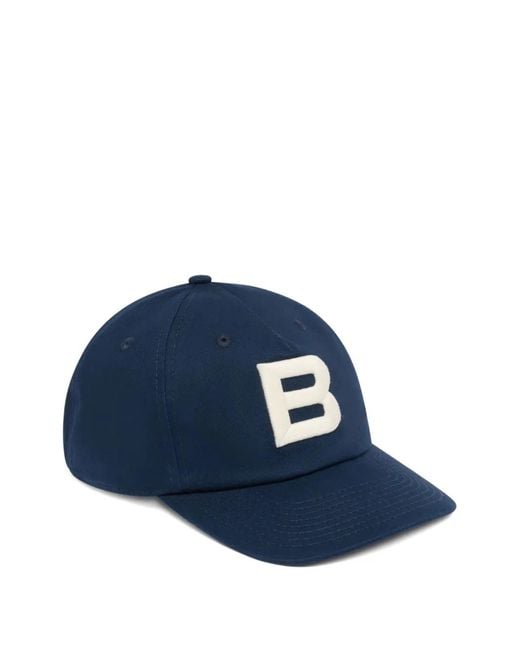 Bally Blue Embroidered-Logo Baseball Cap for men