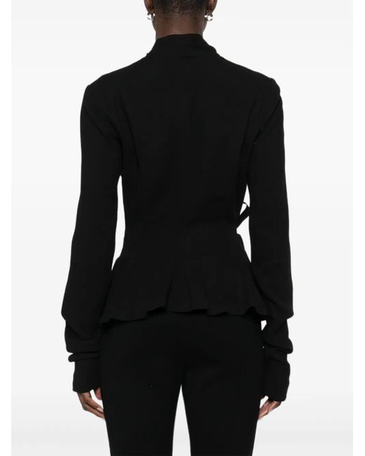 Rick Owens Black Wool Jacket