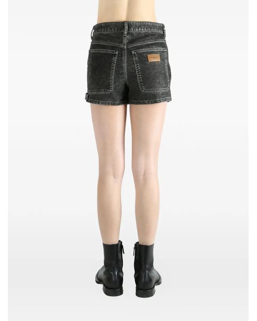 Alexander Wang Black Logo-Patch Mini Skort