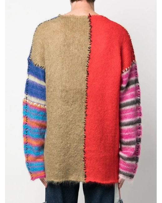 Pull Oversize À Design Patchwork Marni pour homme en coloris Blue