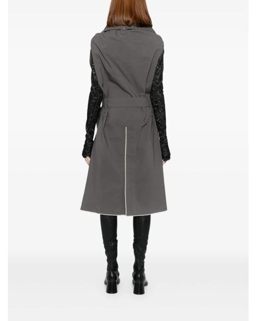 Carol Christian Poell Gray Self Edge Metre Coat