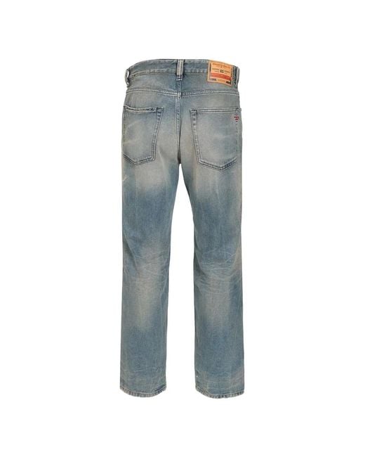 DIESEL Blue 2024 Logo-Patch Jeans for men