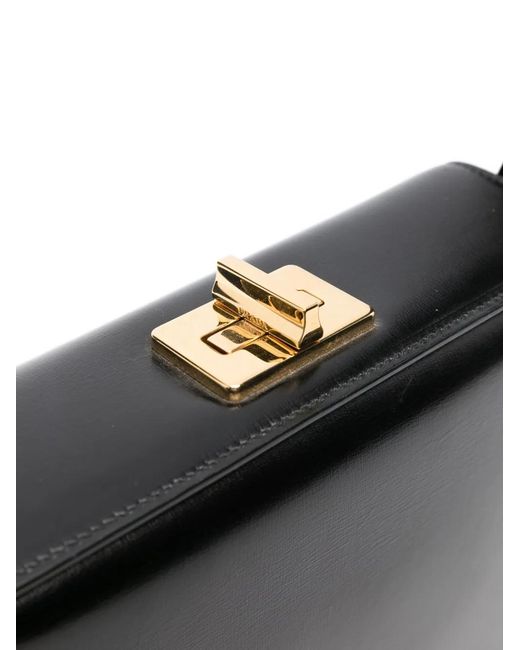 Prada Black Small Turn-Lock Shoulder Bag