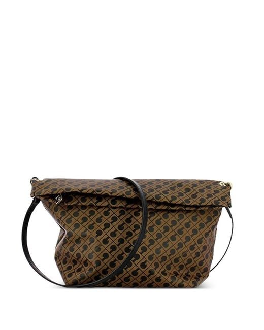 Gherardini Brown Sac À Bandoulière À Motif Monogramme