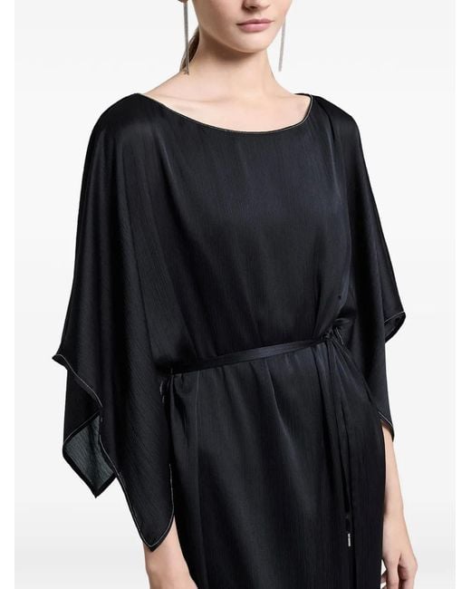 Peserico Black Aurea Midi Dress
