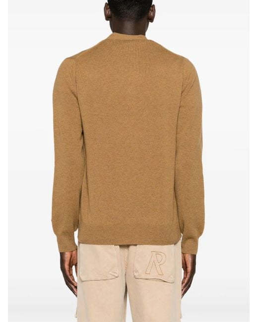 COMME DES GARÇONS PLAY Brown Heart-Patch Wool Cardigan