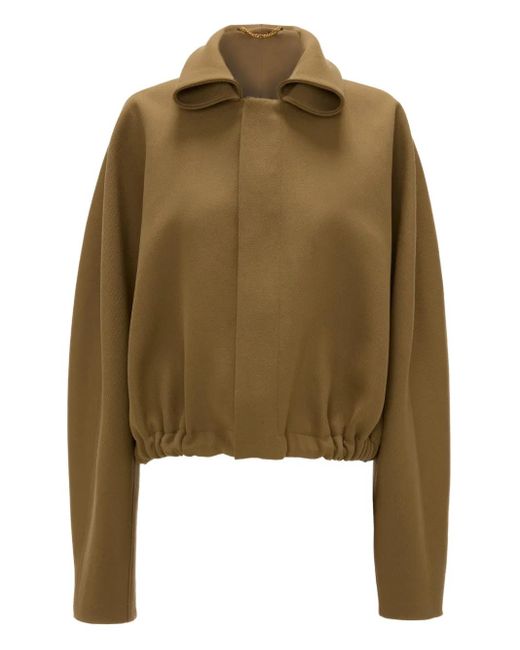 Chaqueta bómber con cuello vuelto Victoria Beckham de color Green