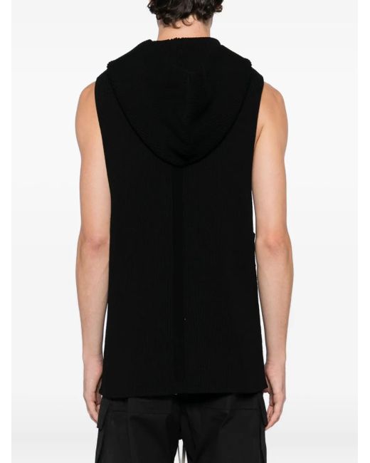 Rick Owens Gebreide Spencer in het Black voor heren